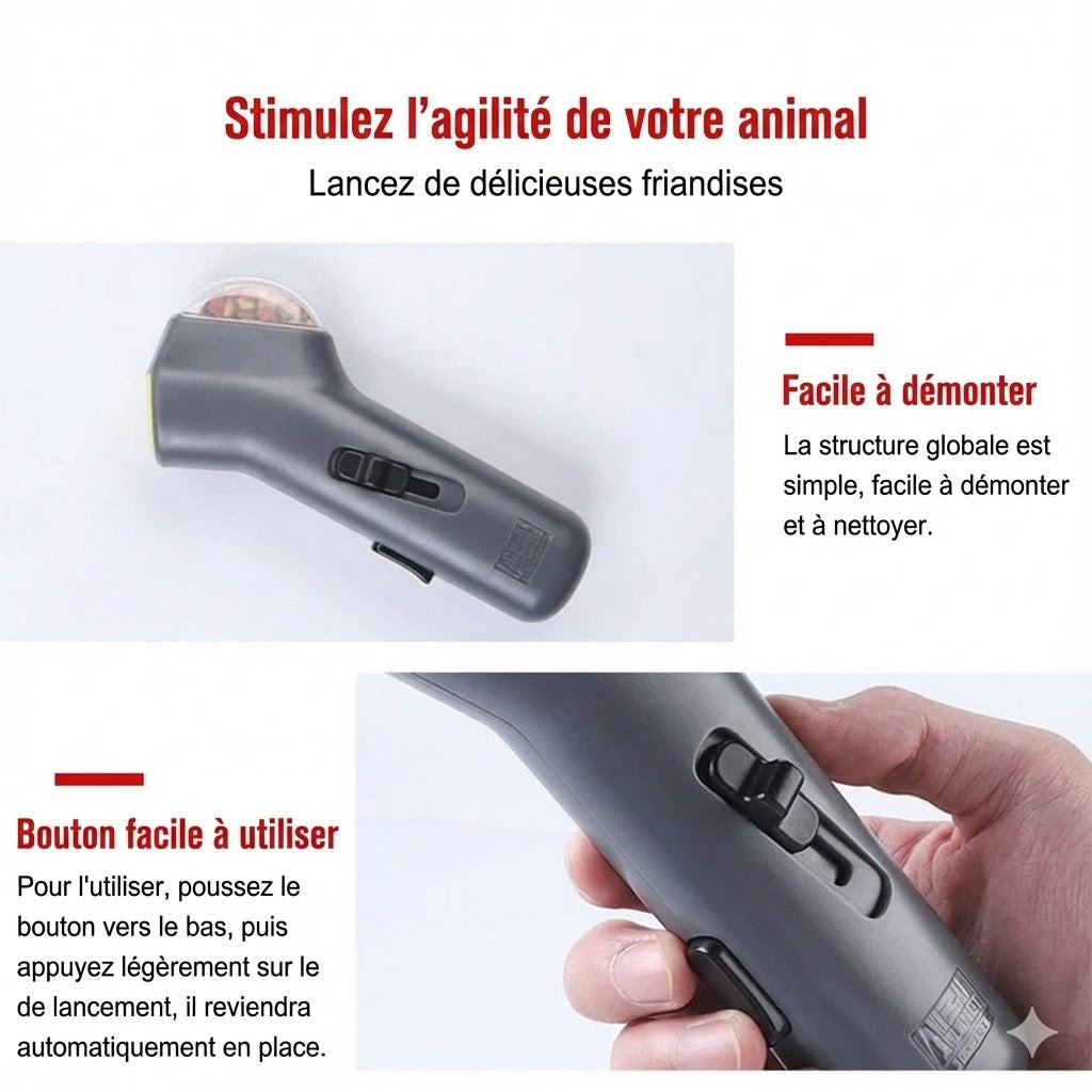 Lance-Croquettes pour Chien – Jouet Interactif de Récompense, Éducation & Stimulation Animio
